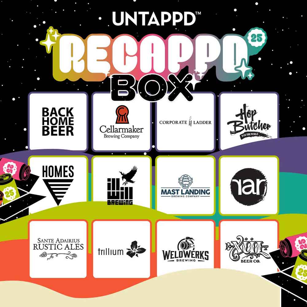 untappd recappd beer box 2025