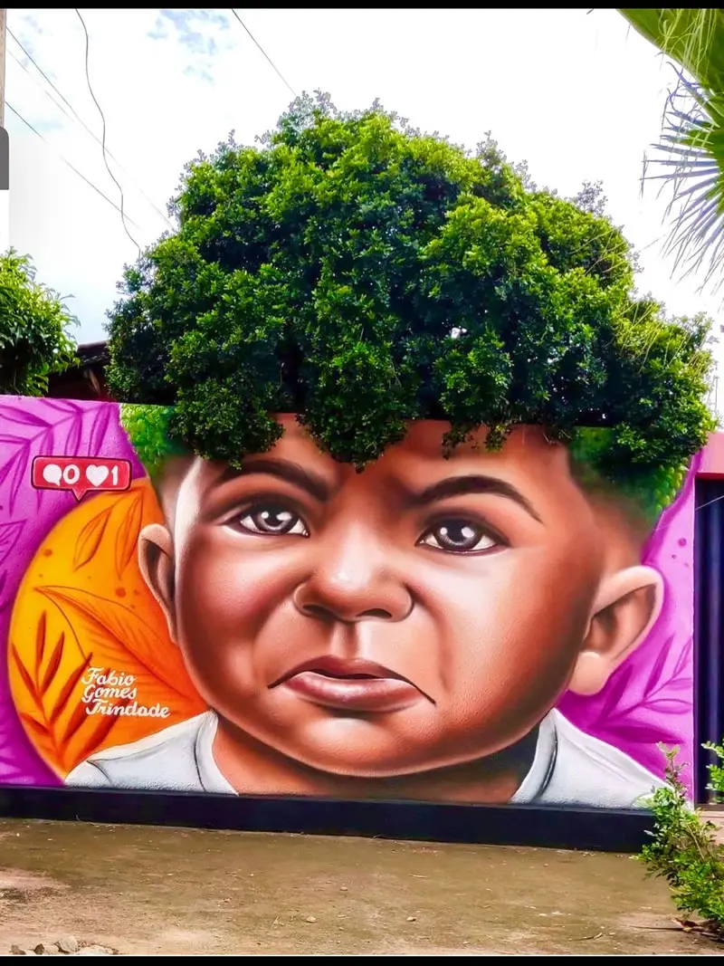 Roots of Expression Street Art Wall Murals by Fabio Gomes