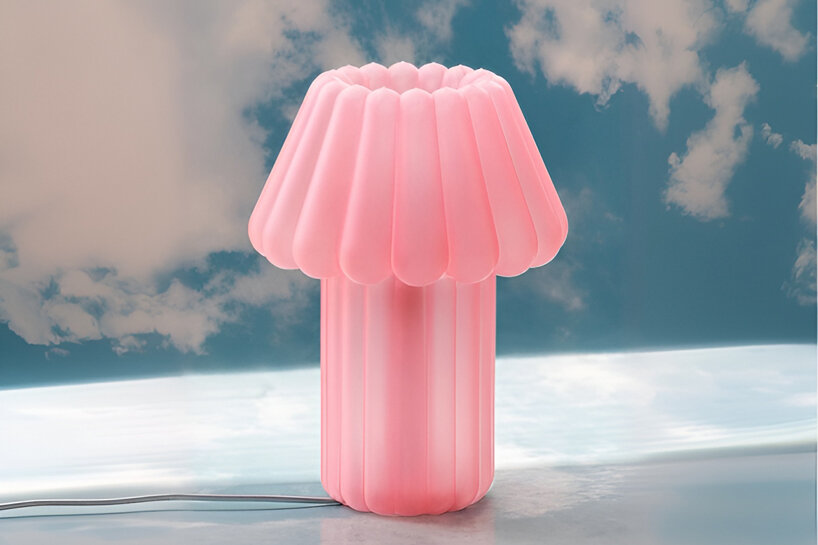 jello lamp freezes the soft wobble of gelatin desserts into 3D printed sculptural table light - 1
