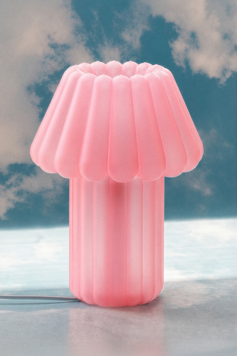 jello lamp freezes the soft wobble of gelatin desserts into 3D printed sculptural table light - 2