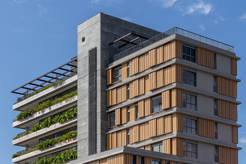 wrapped in concrete, wood, and greenery, perkins&will's residential tower rises in são paulo - 2