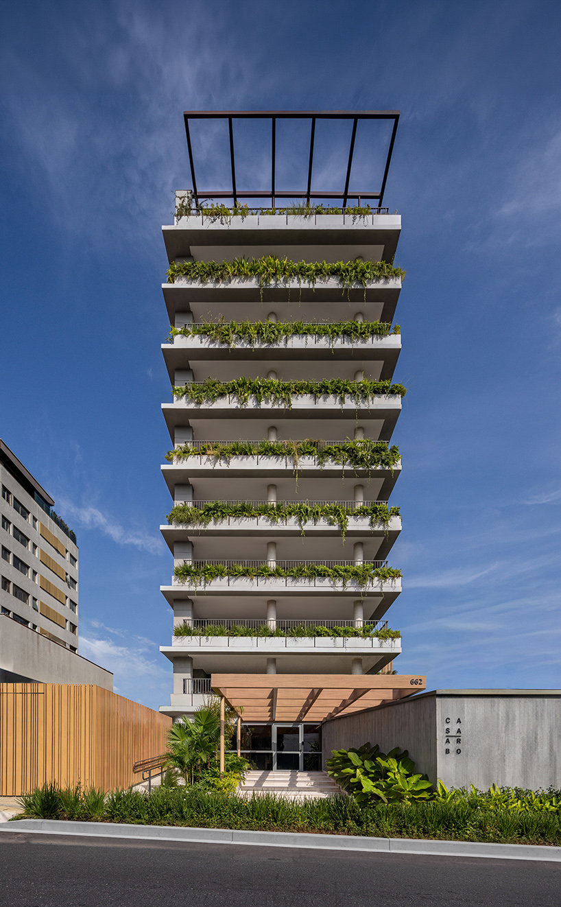 wrapped in concrete, wood, and greenery, perkins&will's residential tower rises in são paulo - 4
