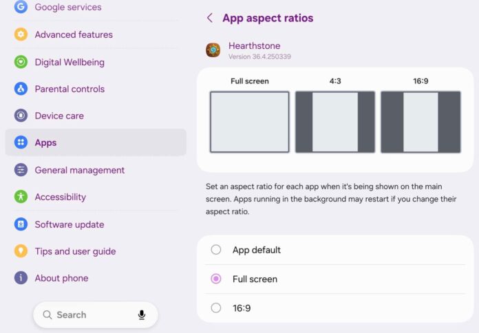 Skrivena postavka Galaxy Z Fold 8 ispravlja neugodne omjere slike u nekim aplikacijama