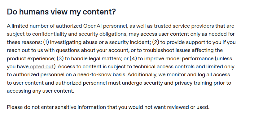 OpenAI ima stotine ugovornih radnika koji čitaju vaše ChatGPT razgovore - 3 OpenAI ima stotine ugovornih radnika koji čitaju vaše ChatGPT razgovore - 3