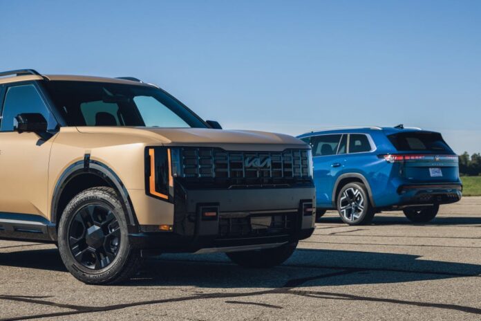 2027 Kia Telluride X-Pro SX Prestige AWD nasuprot Volkswagen Atlas SEL Premium R-Line 4Motion Usporedni Test