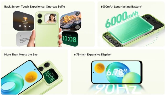 Honor Play20C je također službeni sa stražnjim zaslonom osjetljivim na dodir
